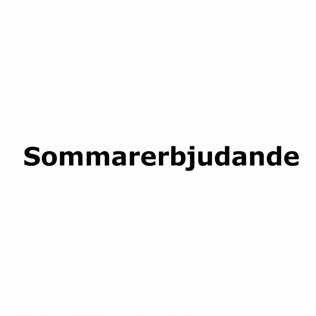 Sommarerbjudanden